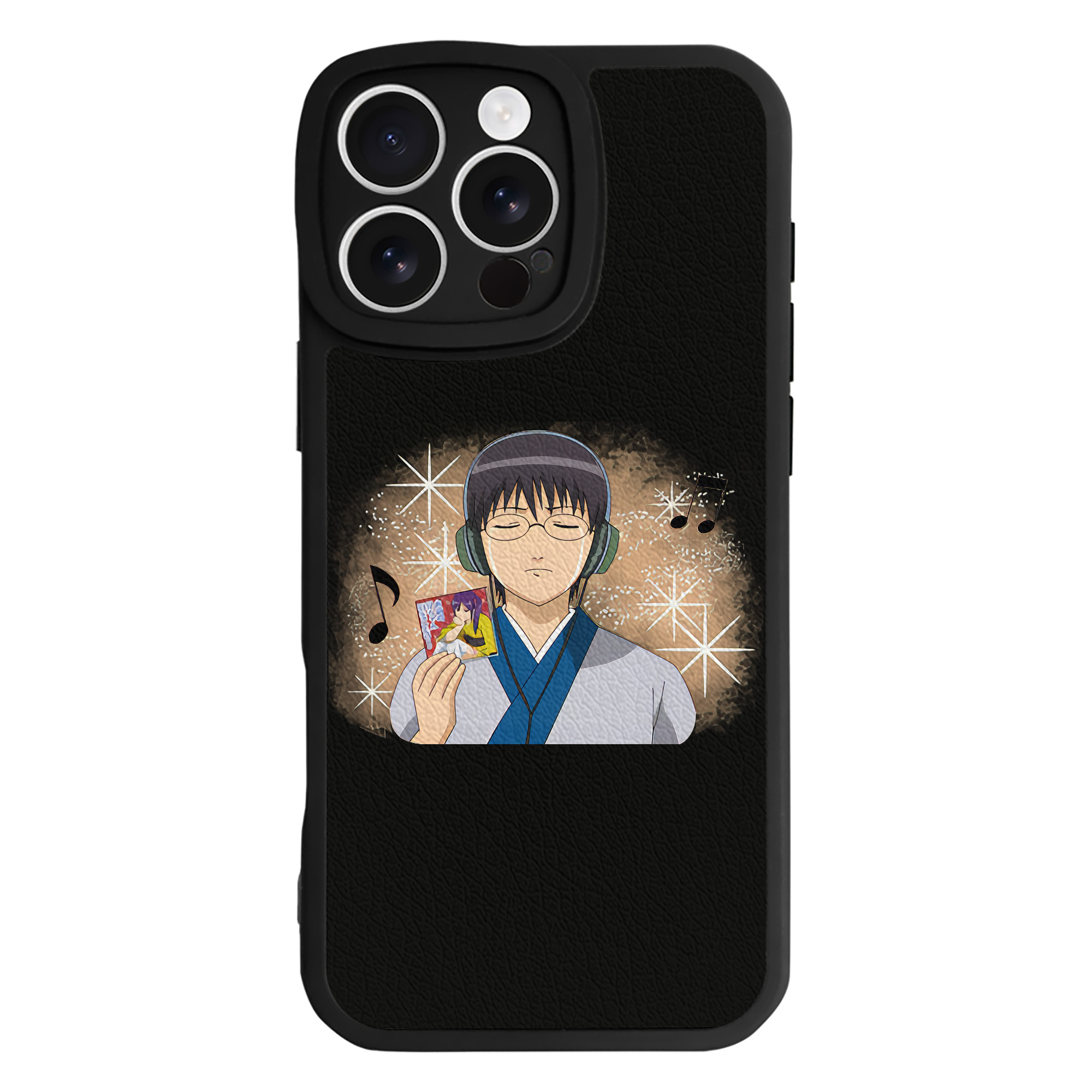 （画像用） ぎんたま 坂田銀時（さかたぎんとき） 神楽 志村新八（しむら しんぱち） GINTAMA Sakata Gintoki Kagura Shimura Shinpachi 【iPhone 16シリーズ対応】シリコンスマホケース（レザー調） 材質：シリコン